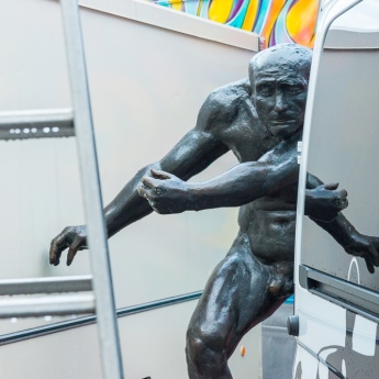 Der "Berserker" von Waldemar Grizmek beim 67. Darmstädter Heinerfests (29.6. - 3.7.2017) am 29. Juni 2017, (Foto: Christoph Rau, www.christoph-rau.de)