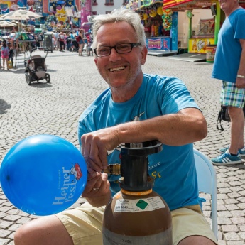 Vorbereitungen zum Kinderheinerfest, 68. Darmstädter Heinerfest, 28.6. - 2.7.2018, (Foto: Christoph Rau, www.christoph-rau.de)