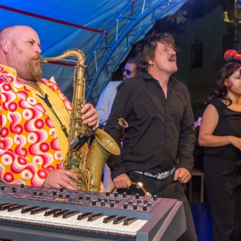 "Maladd in de tête" auf der Piazza an der Stadtkirche, 68. Darmstädter Heinerfest, 28.6. - 2.7.2018, (Foto: Christoph Rau, www.christoph-rau.de)